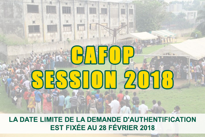 CAFOP SESSION 2018